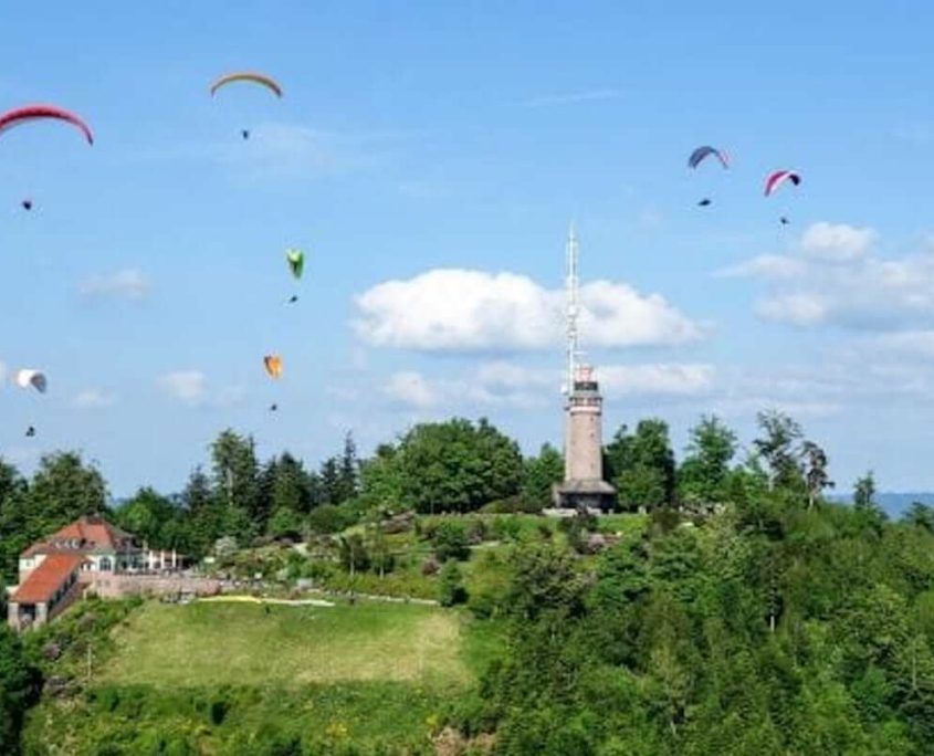 Gleitschirmverein Schwarzwaldgeier auf dem Merkur in Baden-Baden | Hotel am Sophienpark