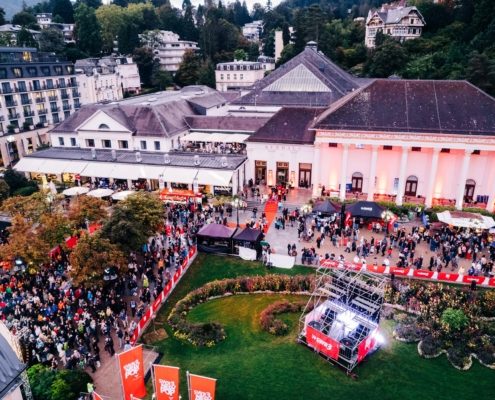 30 Jahre SWR 3 New Pop. Das ganze Gelände am Kurhaus Baden-Baden im Festival Fieber