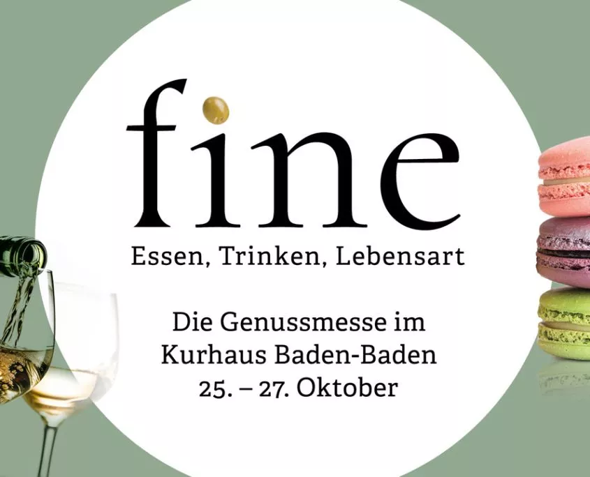 Die Genussmesse Fine im Kurhaus Baden-Baden ist jedes Jahr ein Besuchermagnet. Aussteller aus vielen Ländern bieten Feinkost, Wein, Champagner oder auch Kunsthandwerk, Schmuck und Interior Design. Ein Fest für alle Sinne also.