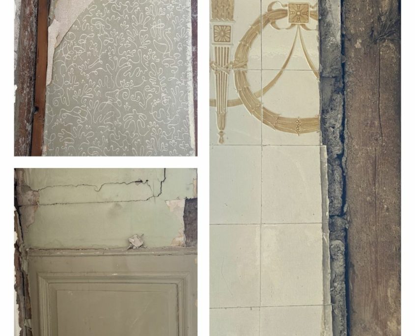 Bei der Entkernung der Zimmer im Hotel am Sophienpark wurden viele historische Details entdeckt. Die Renovierung begann im Januar 2025